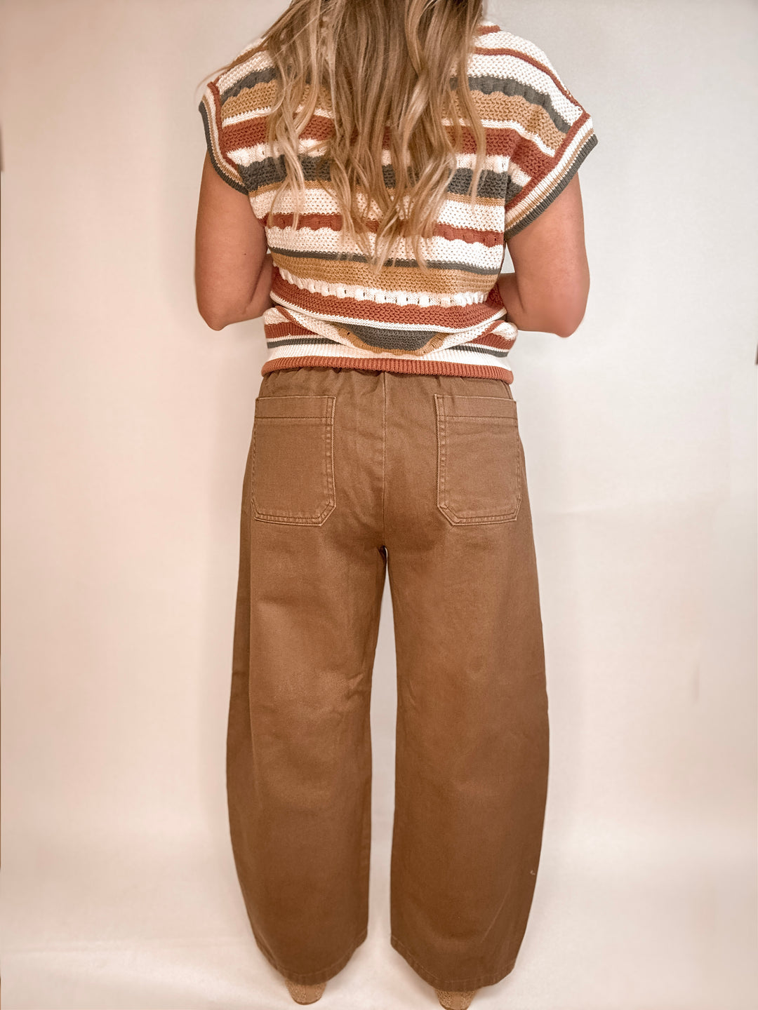 Campfire Drawstring Barrel Denim Pants