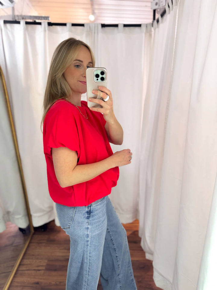 Basic Bubble Hem Top