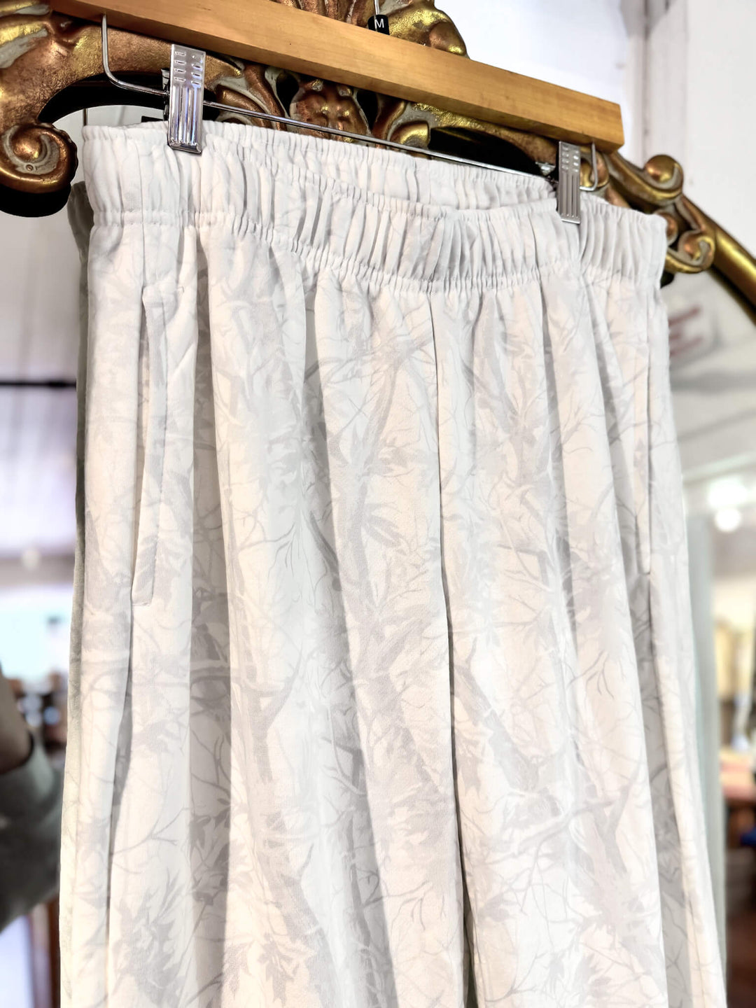 Cloud Nine Fleece White Camo Straight Leg Sweatpants - Medium