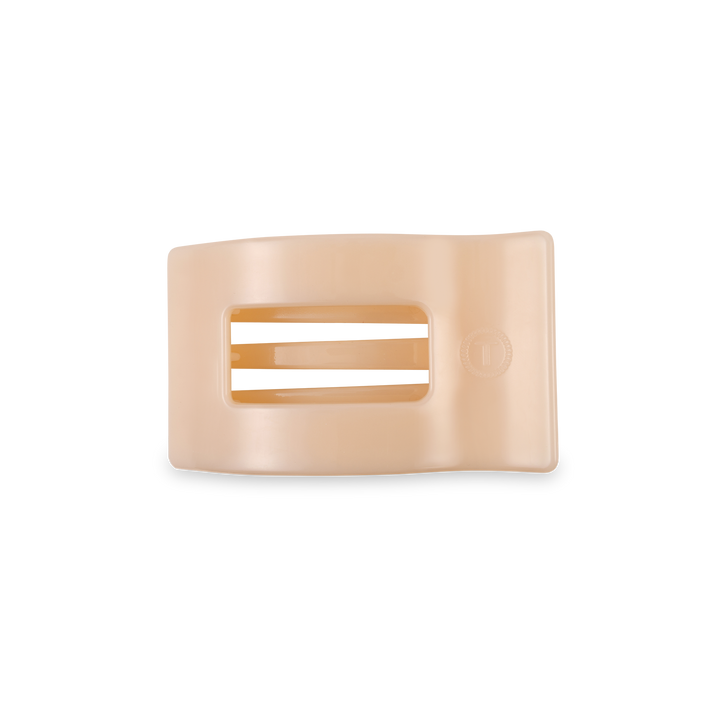 Flat Rectangle Hair Clip | Small | Almond Beige