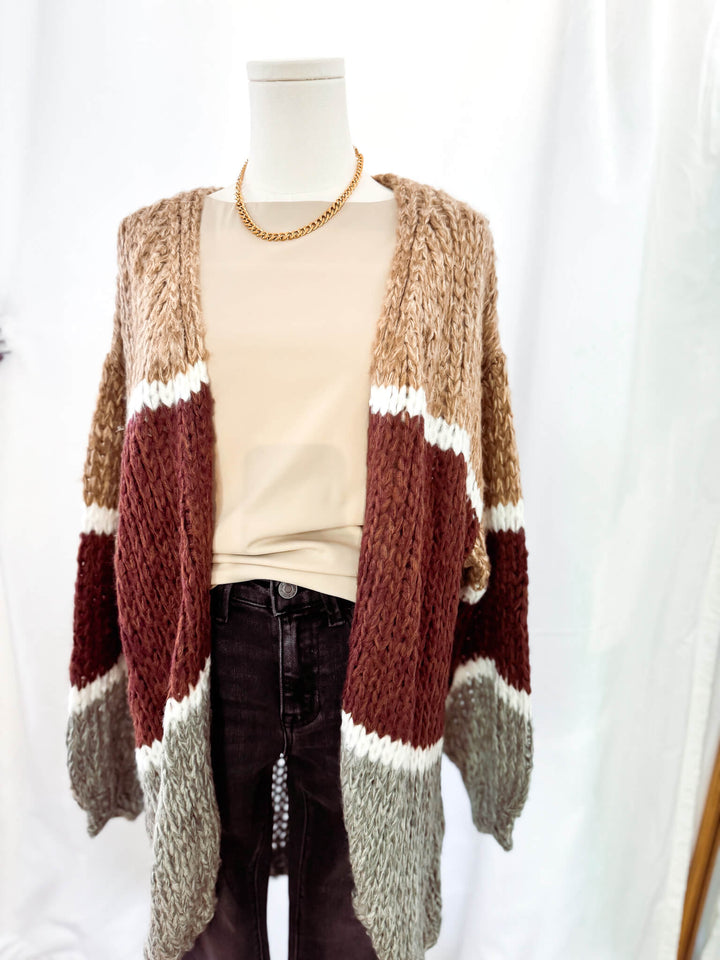 Me Espresso Knit Cardigan