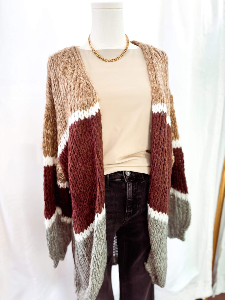 Me Espresso Knit Cardigan