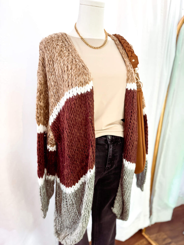 Me Espresso Knit Cardigan