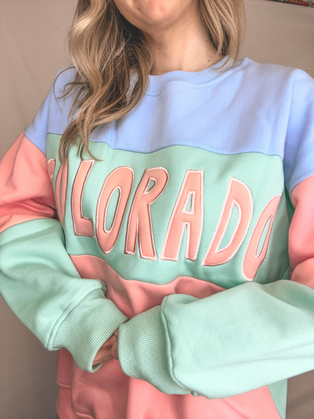 Colorado Color Block Sweatshirt