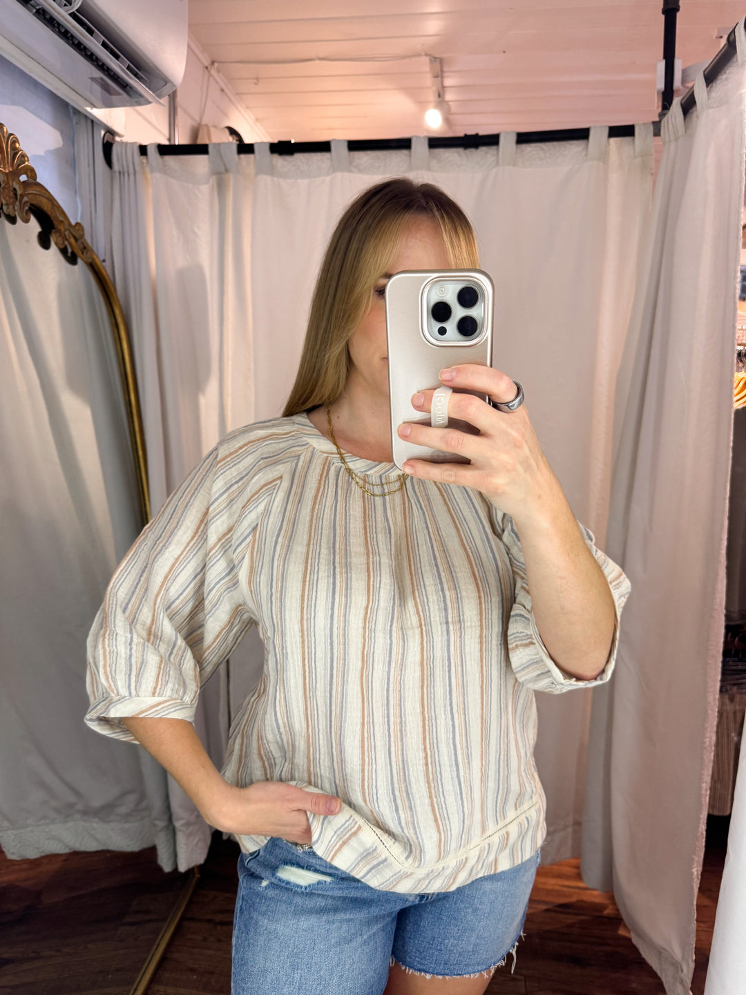 Cloudline Cotton Gauzy Blouse