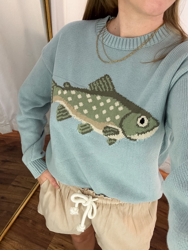 Boat House Fish Sweater