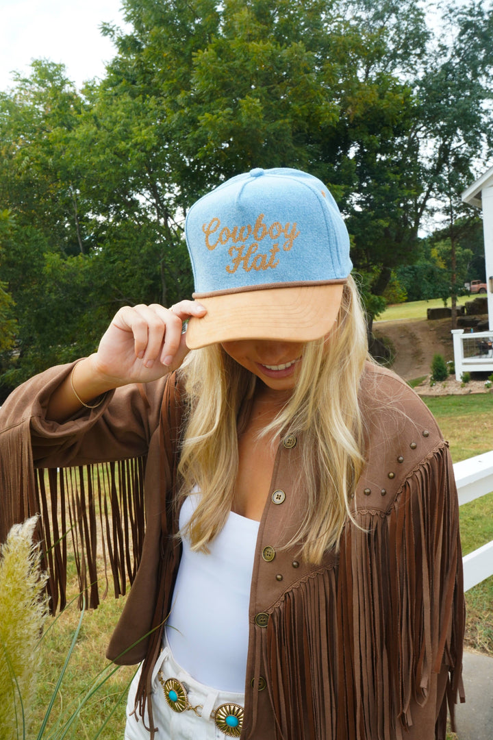 Cowboy Hat - Denim Trucker Hat