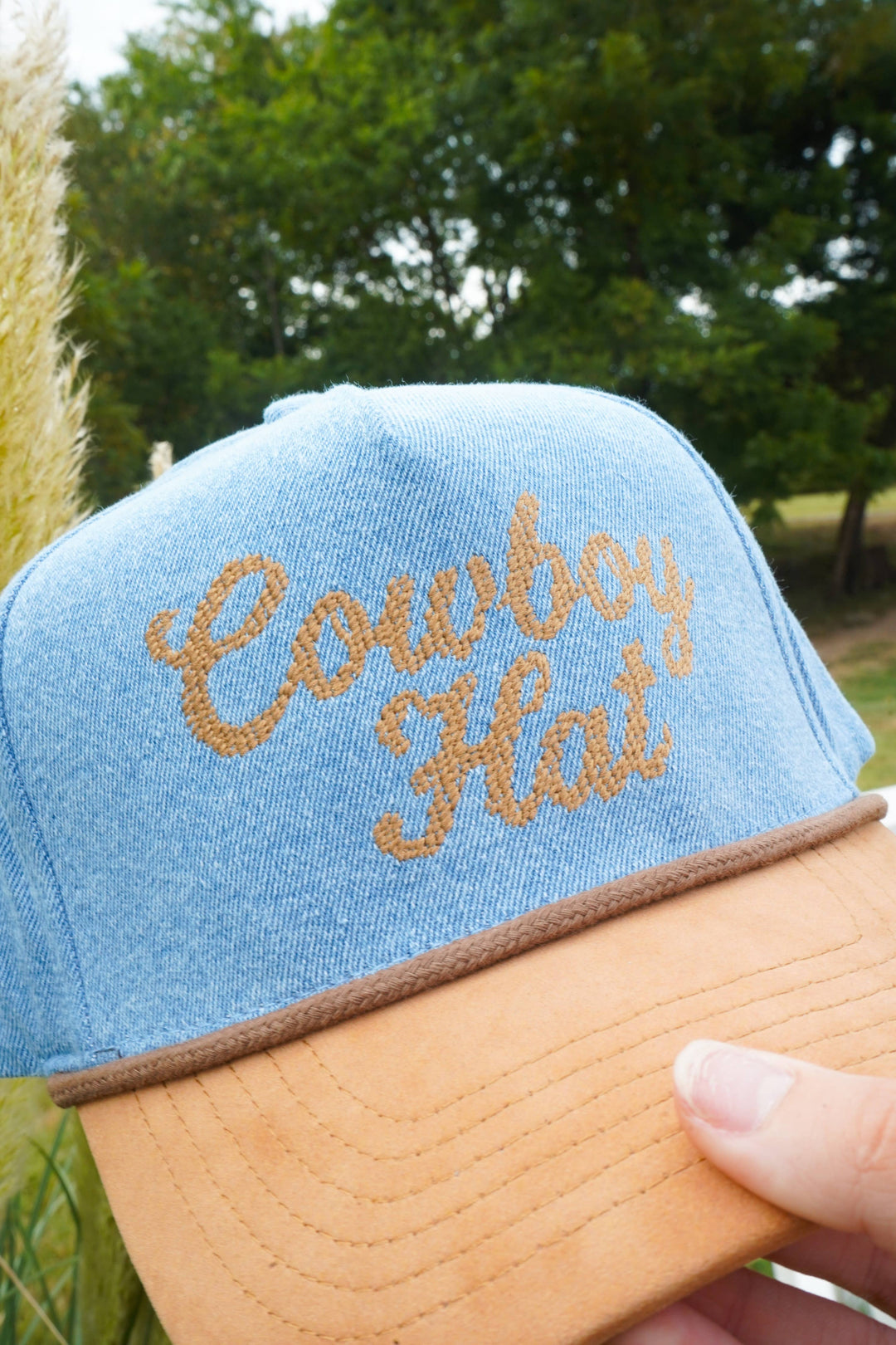 Cowboy Hat - Denim Trucker Hat