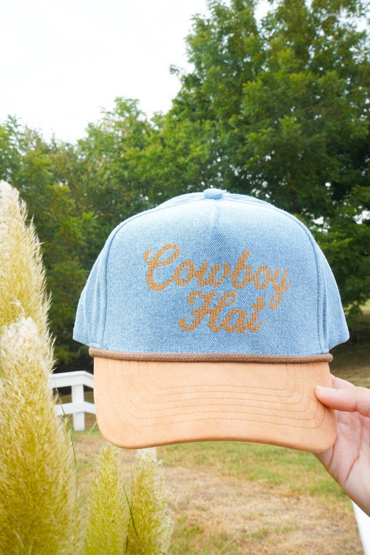 Cowboy Hat - Denim Trucker Hat