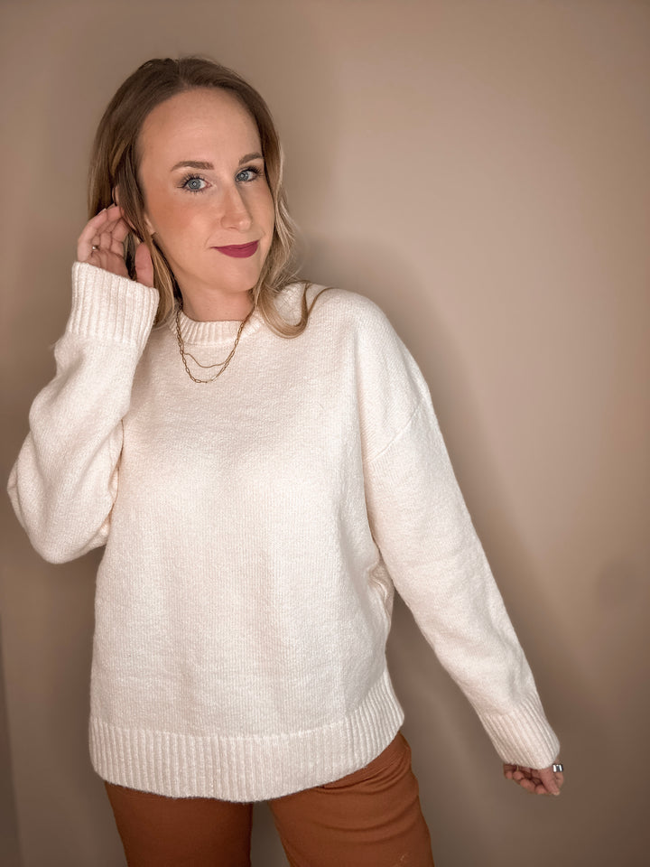Milk &amp; Honey Drop Shoulder Sweater