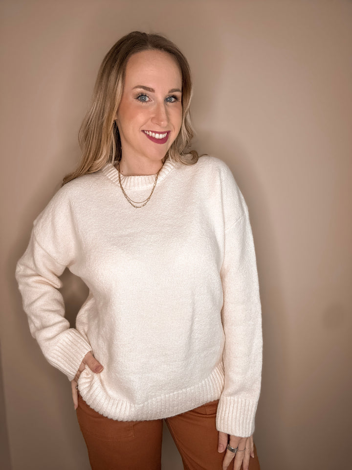 Milk &amp; Honey Drop Shoulder Sweater