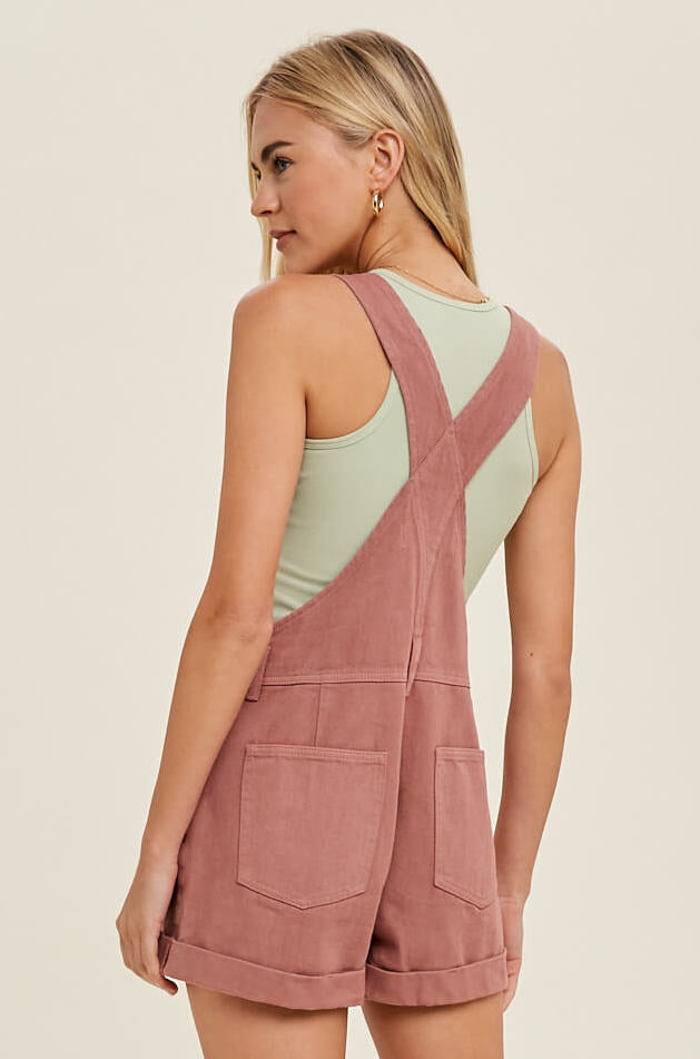 Sunshine Ready Cuffed Denim Overalls