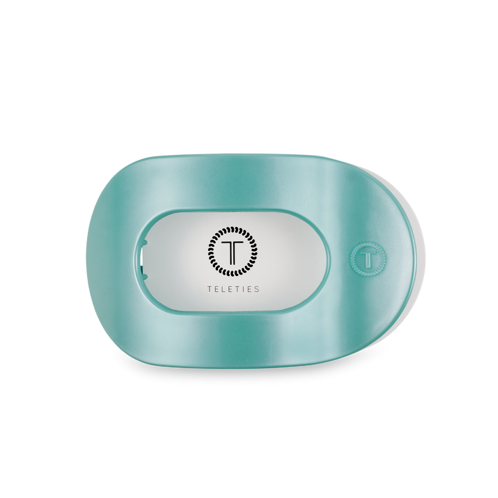 Round Flat Hair Clip | Medium | Totally Turquoise