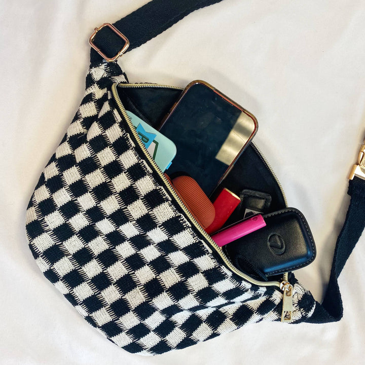 Checker Belt Sling Bag