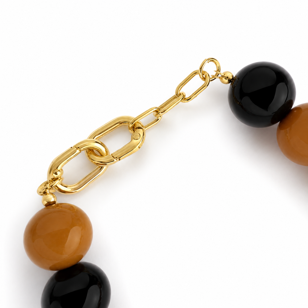 Beaded Color Gumball Statement Necklace