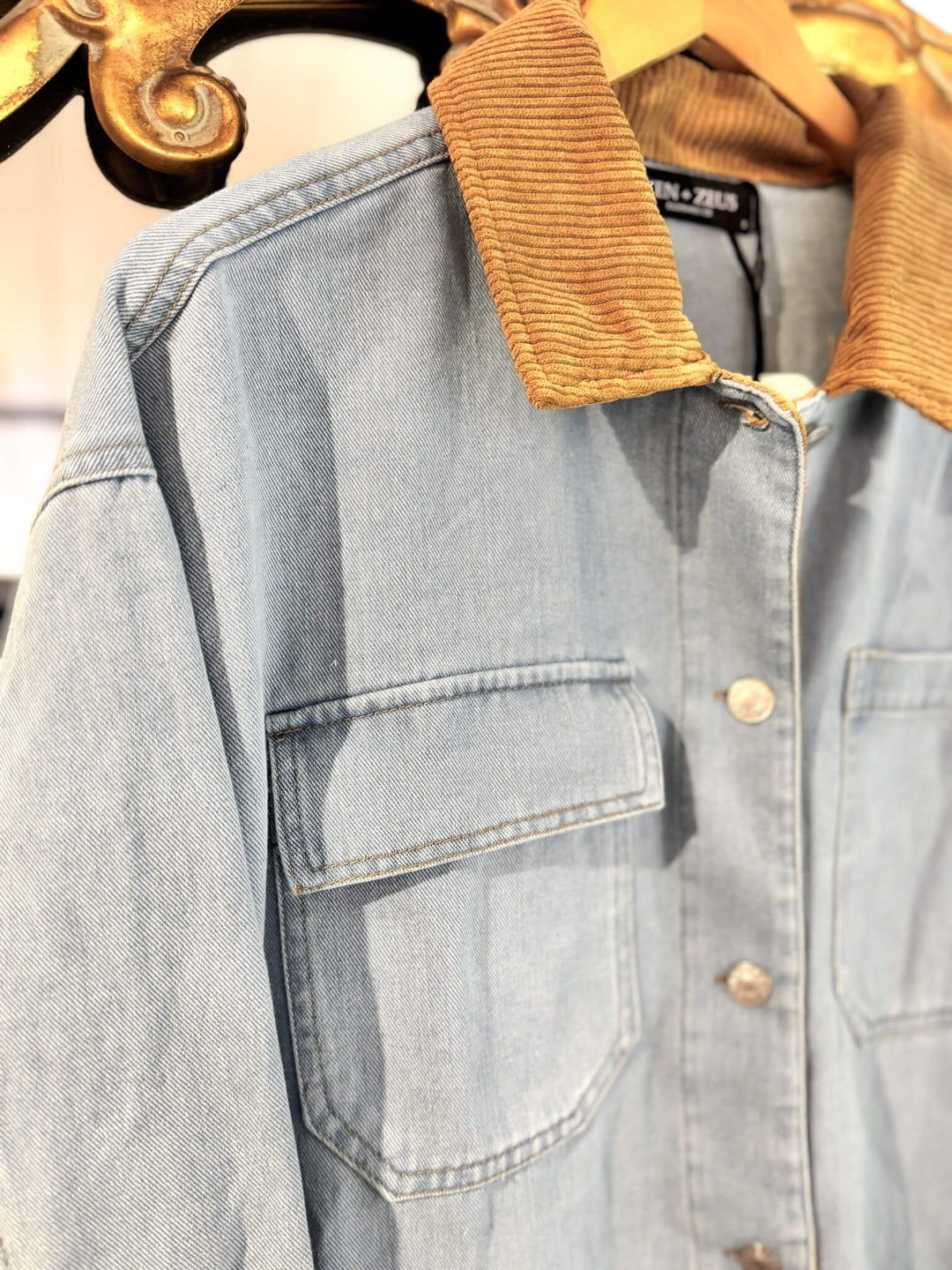 Washed Denim Barn Jacket