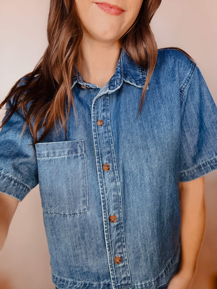 Denim Days Button-Up Shirt