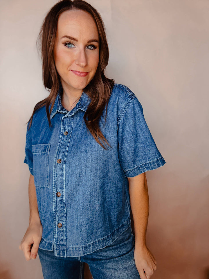 Denim Days Button-Up Shirt