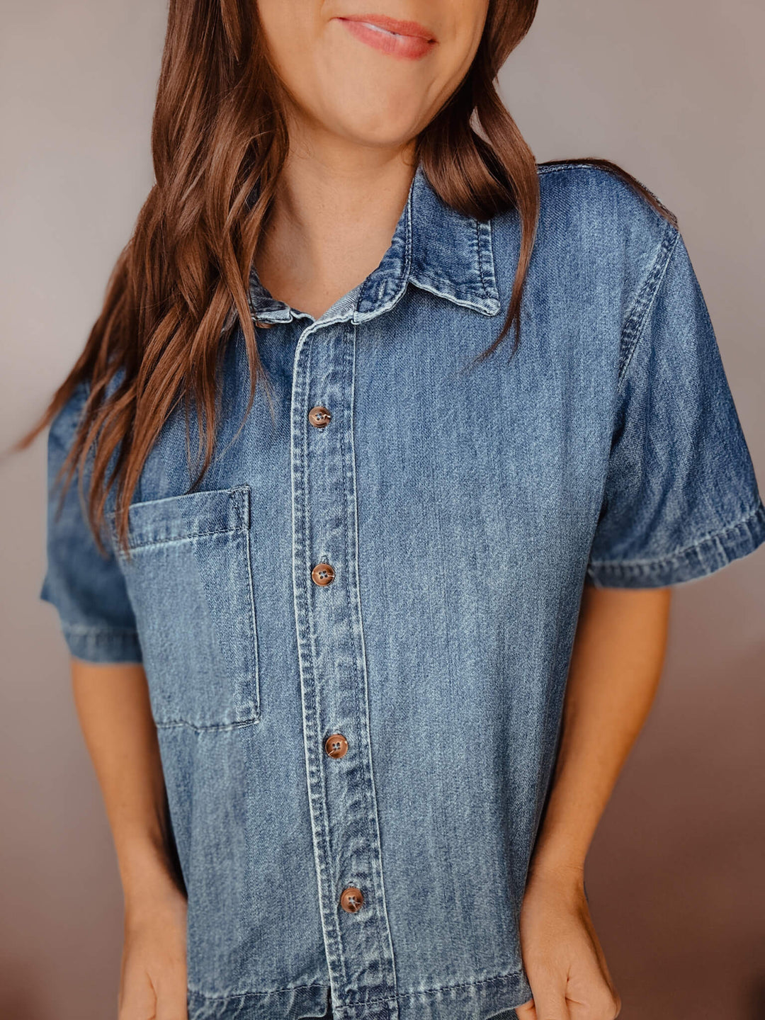 Denim Days Button-Up Shirt