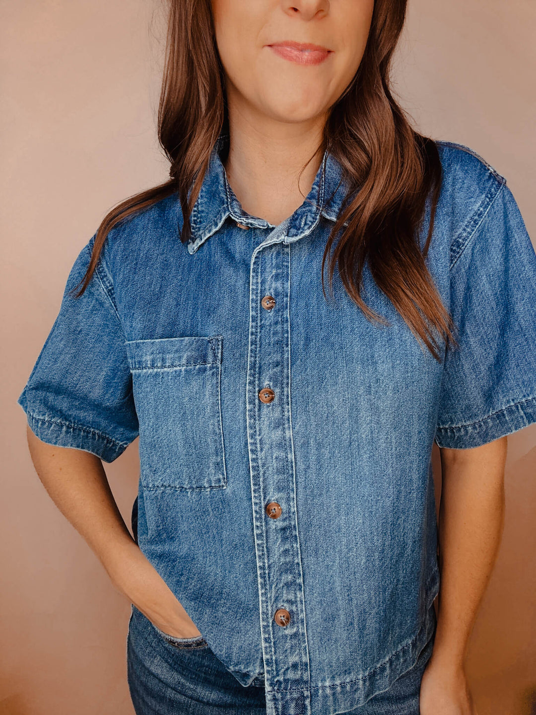 Denim Days Button-Up Shirt