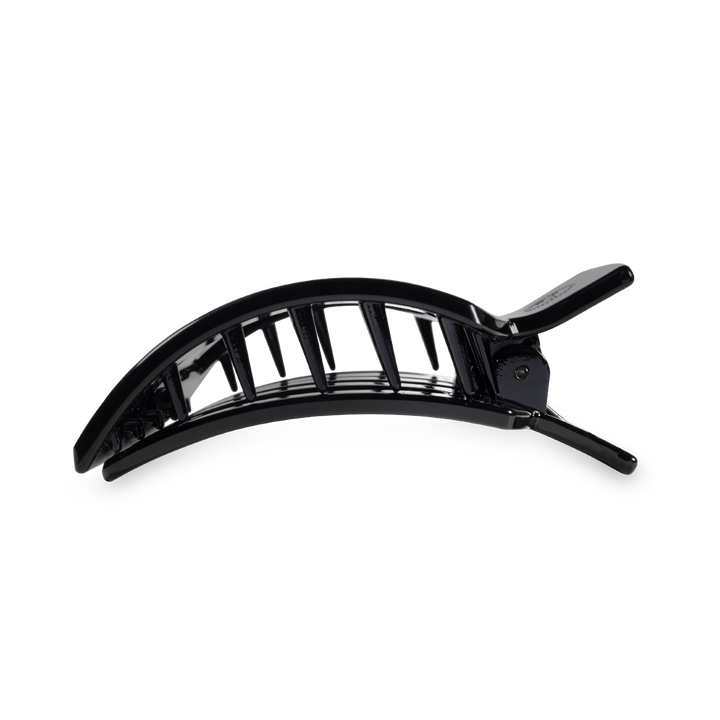 Square Flat Hair Clip | Med. | Jet Black