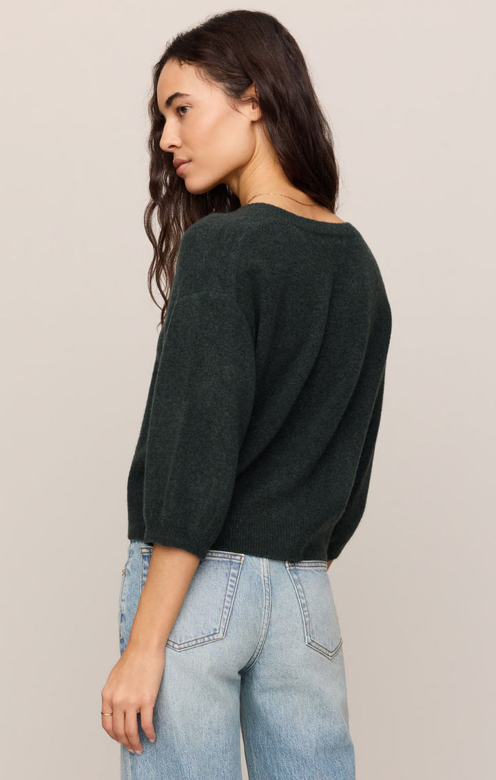 Z SUPPLY: Valor Short Sleeve Cardigan - Emerald Cove
