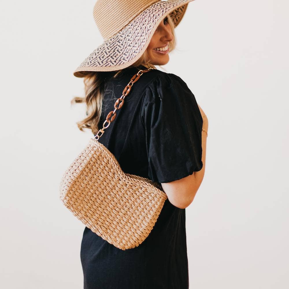 Staycation Straw Bag (Free Crossbody Strap Included!)