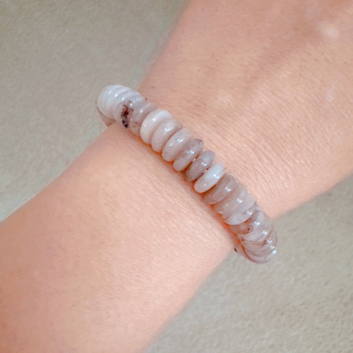 Blush &amp; Earthy Canyon Natural Stone Stretch Bracelet