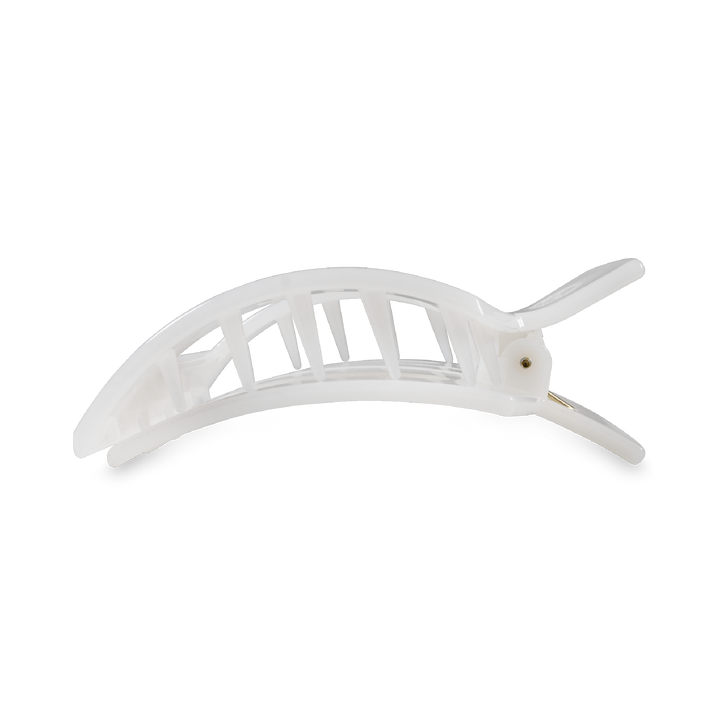 Square Flat Hair Clip | Medium | Coconut White
