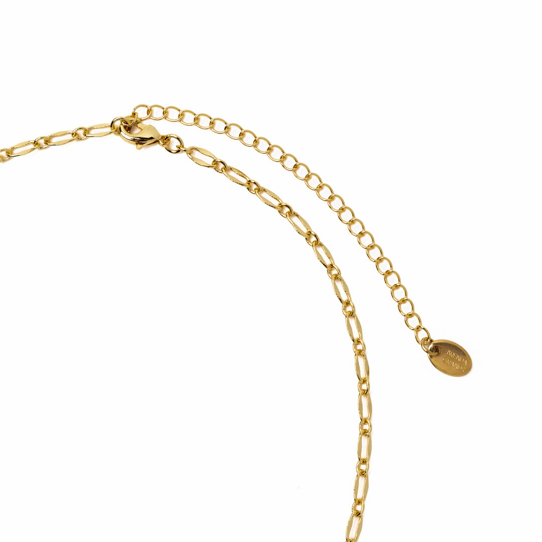 18K Gold Modern Paperclip Necklace