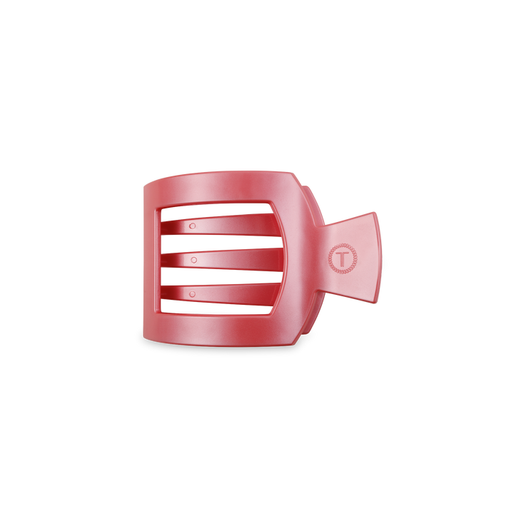 Square Flat Hair Clip | Small | Calming Coral