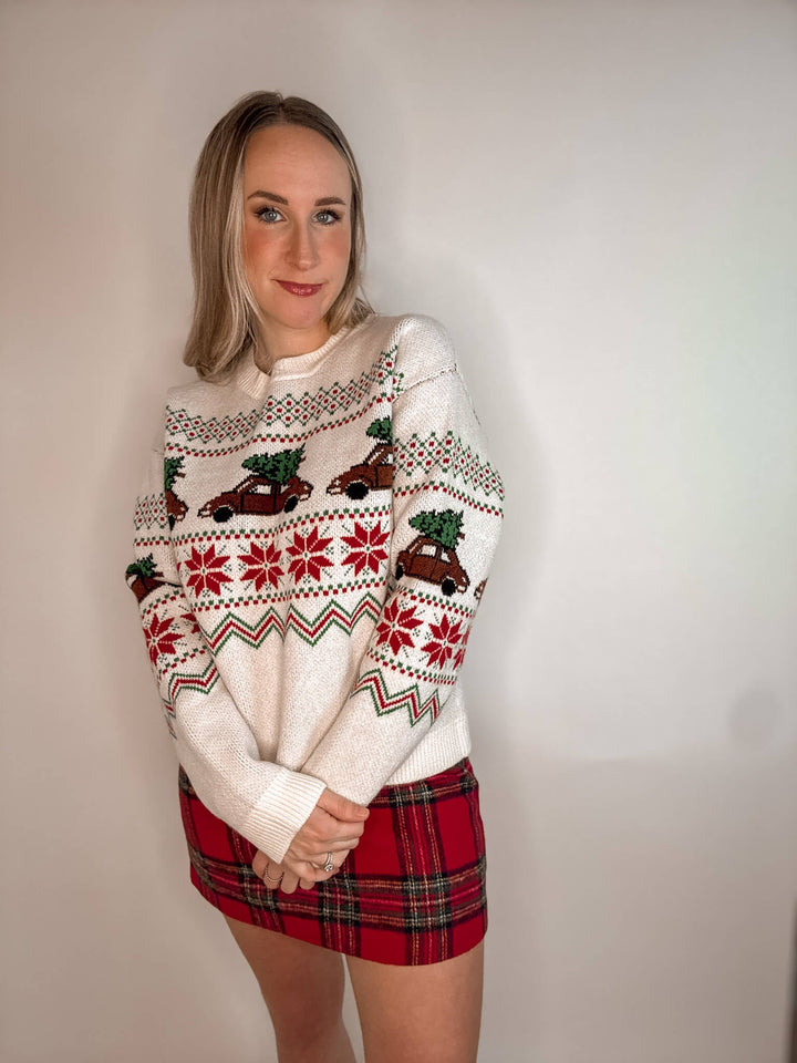 Christmas Tree Fair Isle Sweater