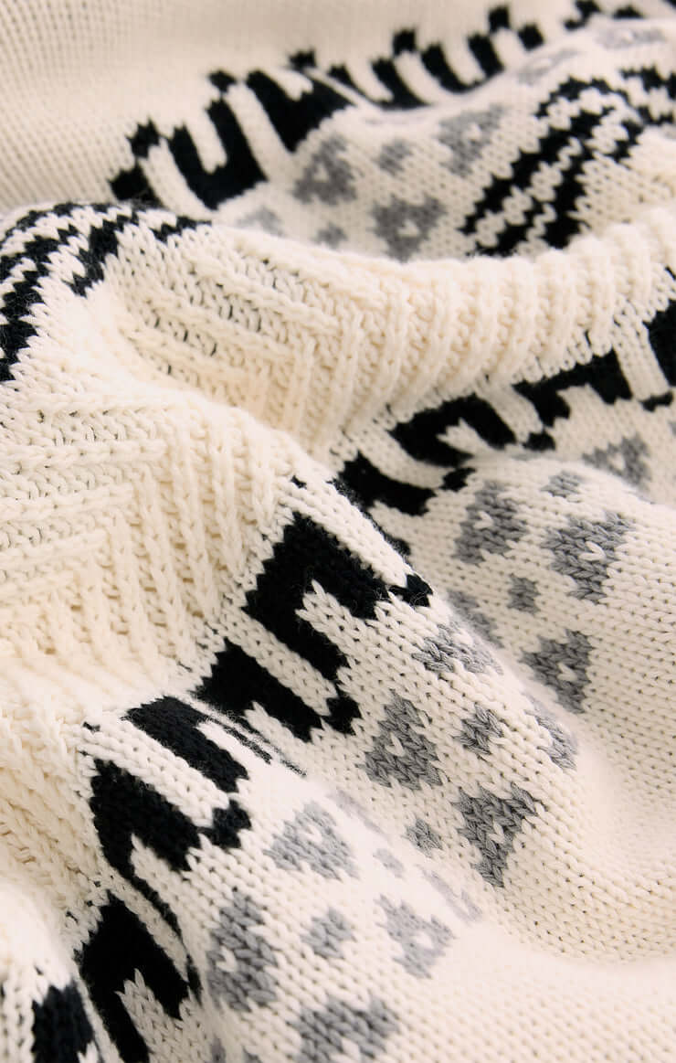 Z SUPPLY: Perci Fair Isle Sweater - Crystal
