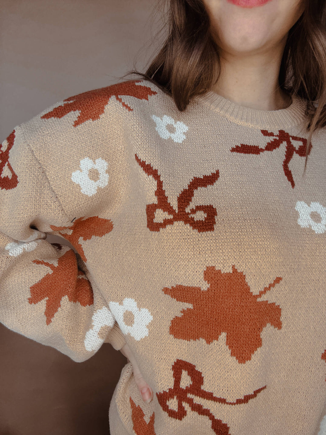 Falling Leaves & Bows Sweater