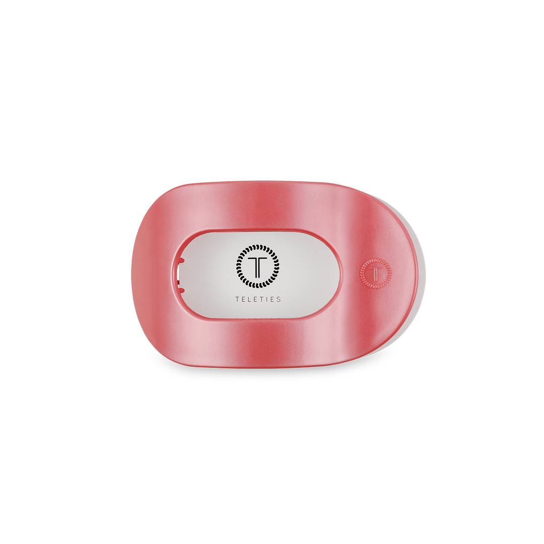 Round Flat Hair Clip | Small | Calming Coral