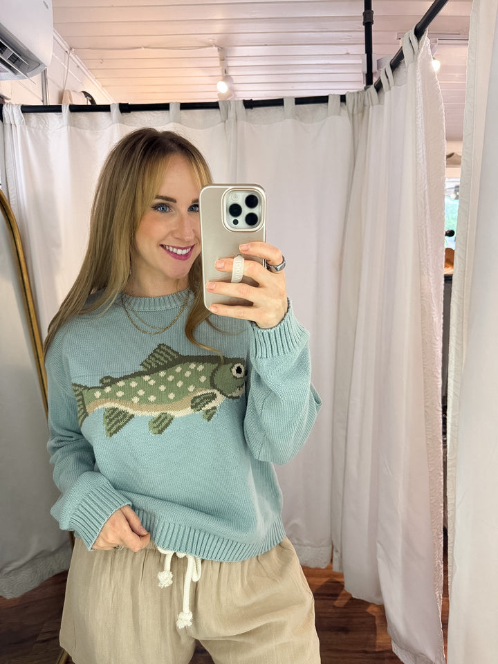 Boat House Fish Sweater