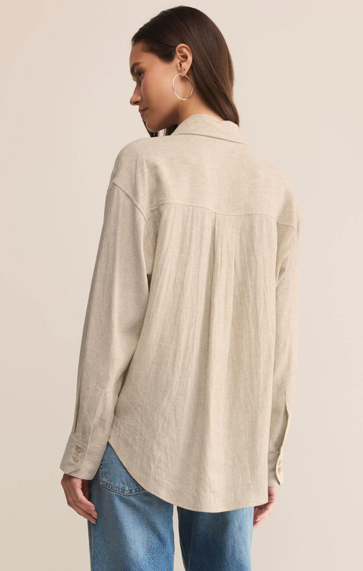 Z SUPPLY: Alfie Button-up Shirt - Flax
