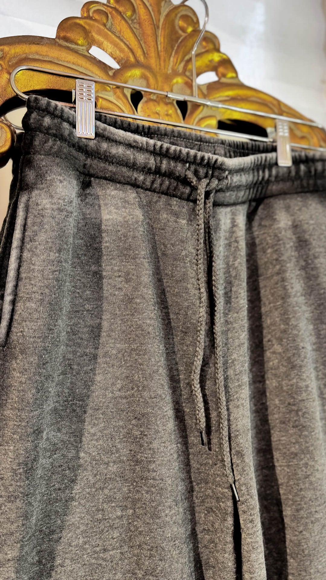 Cloud Nine Fleece Straight Leg Jogger - Charcoal