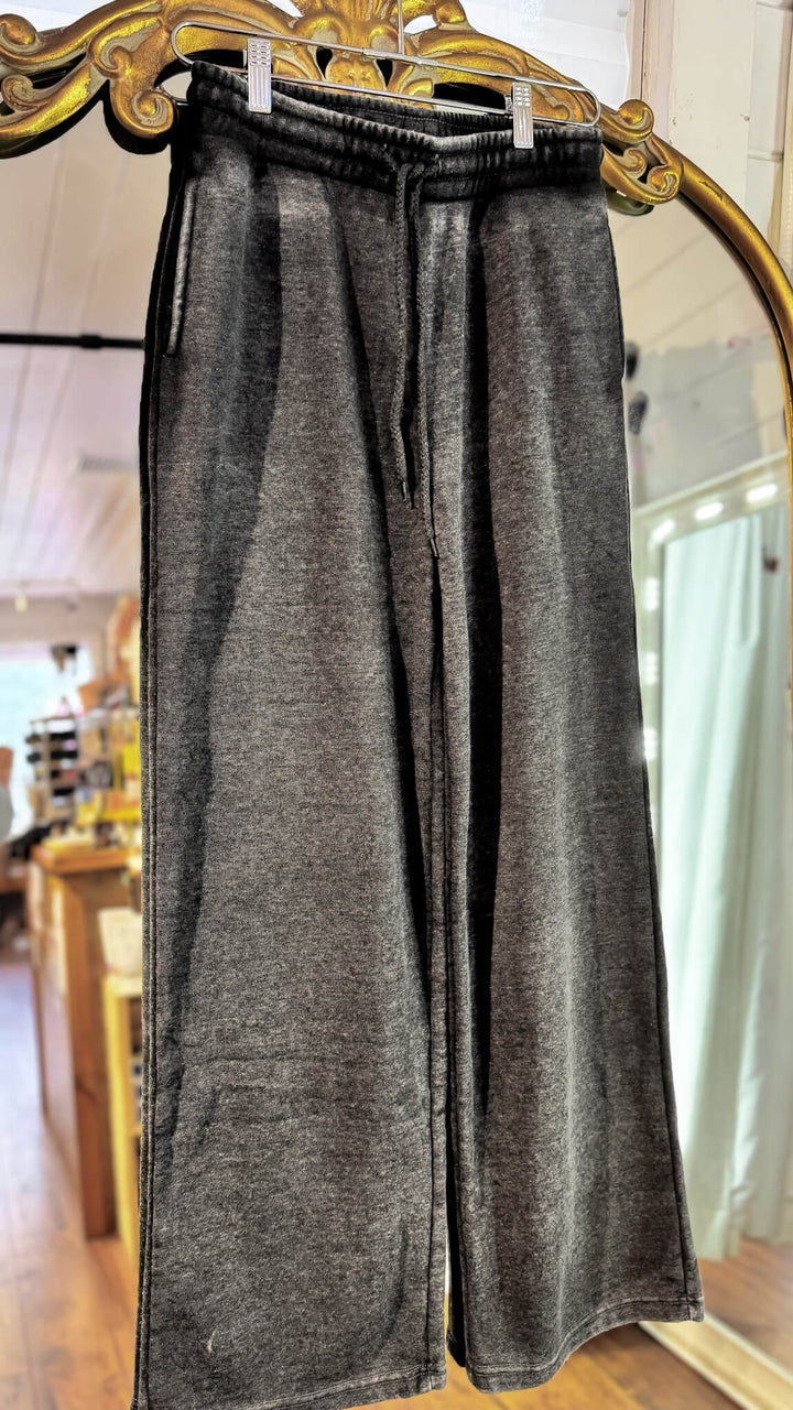 Cloud Nine Fleece Straight Leg Jogger - Charcoal