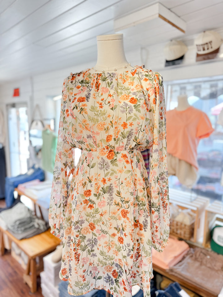 Garden Stroll Floral Mini Dress
