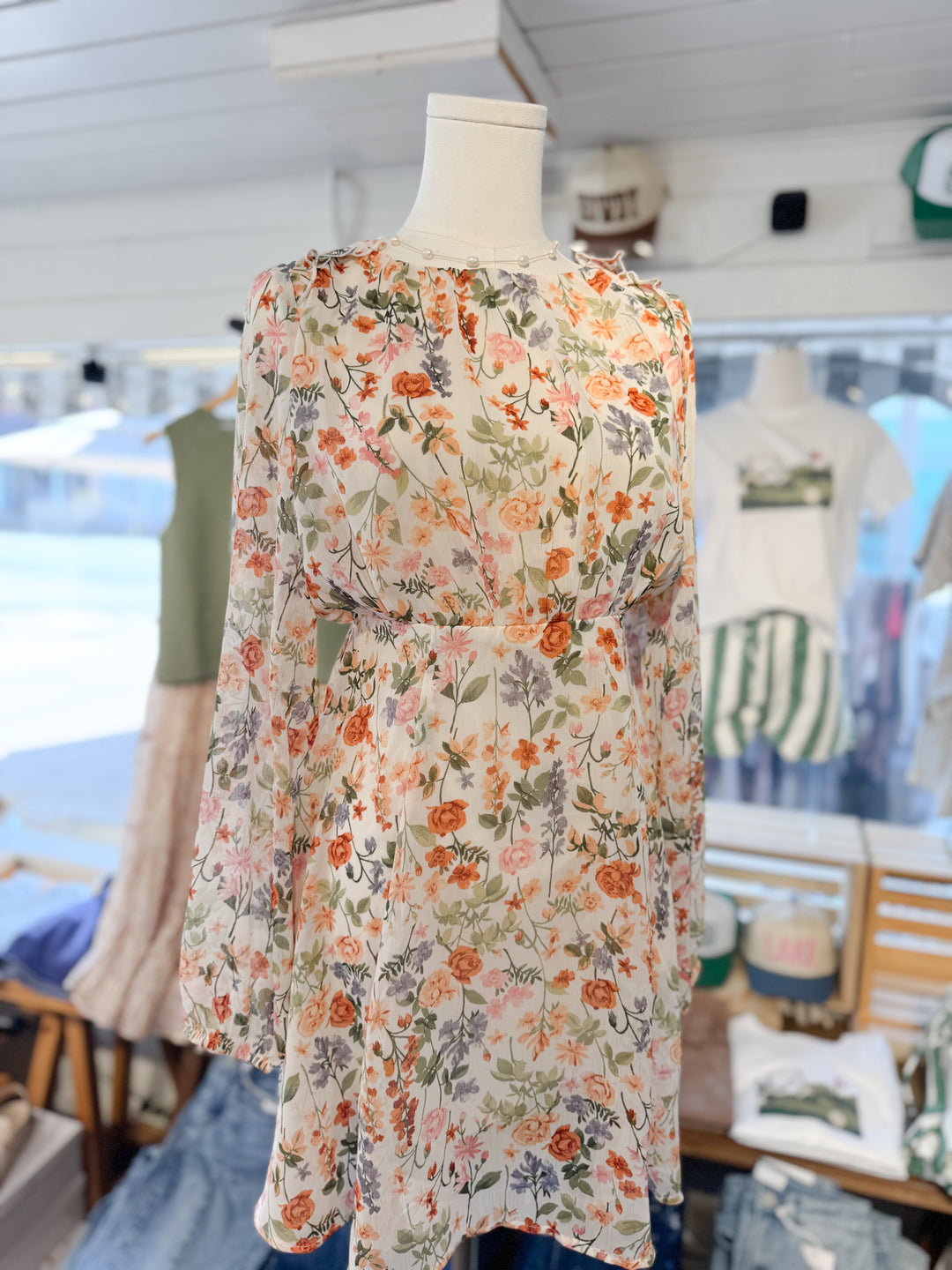Garden Stroll Floral Mini Dress