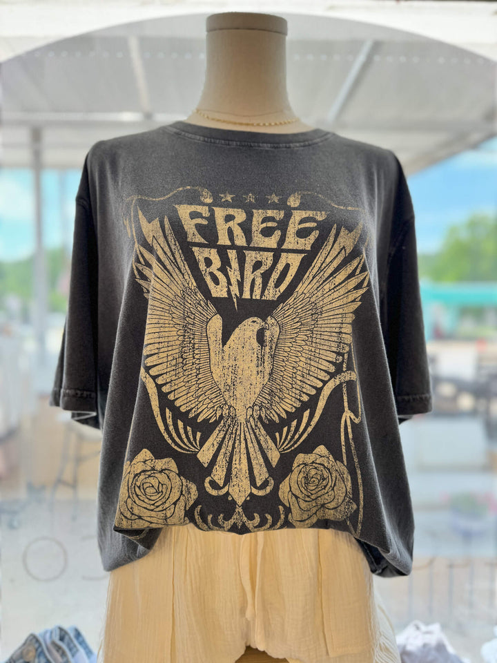 Free Bird Mineral Wash Tee