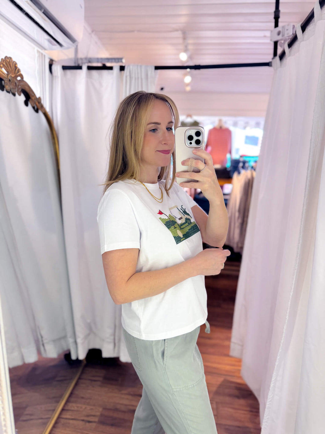 Golf Cart Embroidered Tee