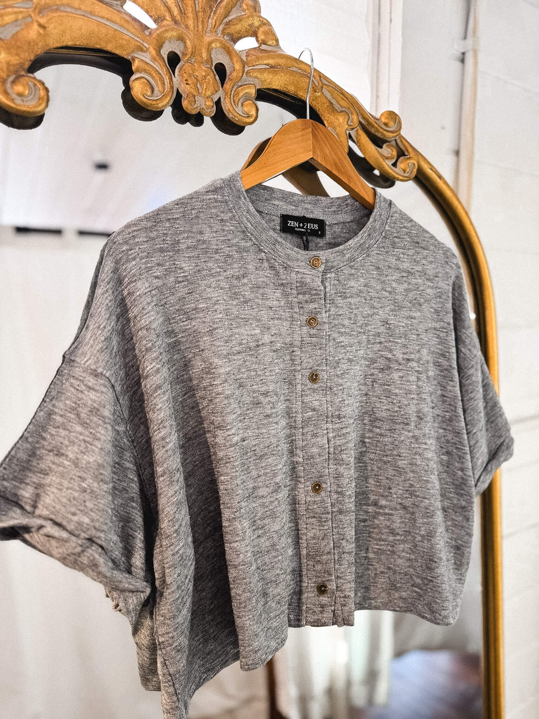 Hollis Henley Button Knit Top