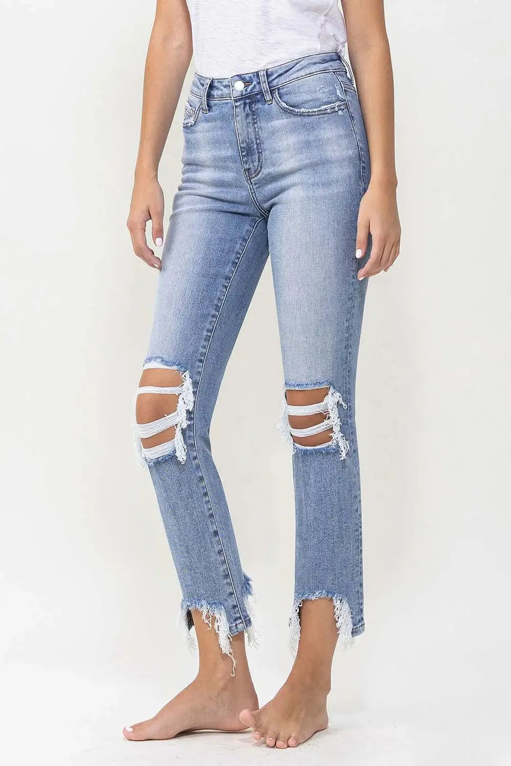 Miracles High Rise Kick Flare Jean