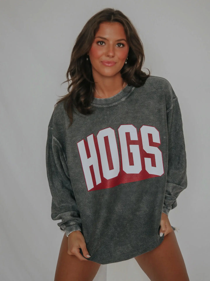 HOGS Collegiate Corded Sweatshirt