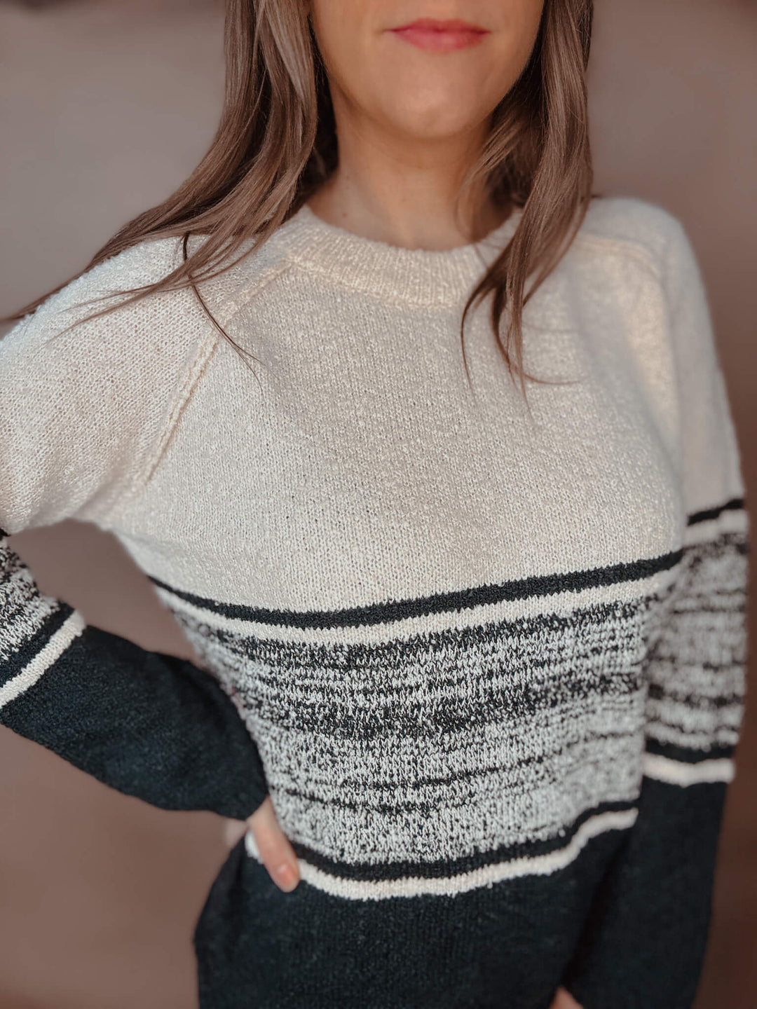 Indigo Gradient Cozy Relaxed Sweater