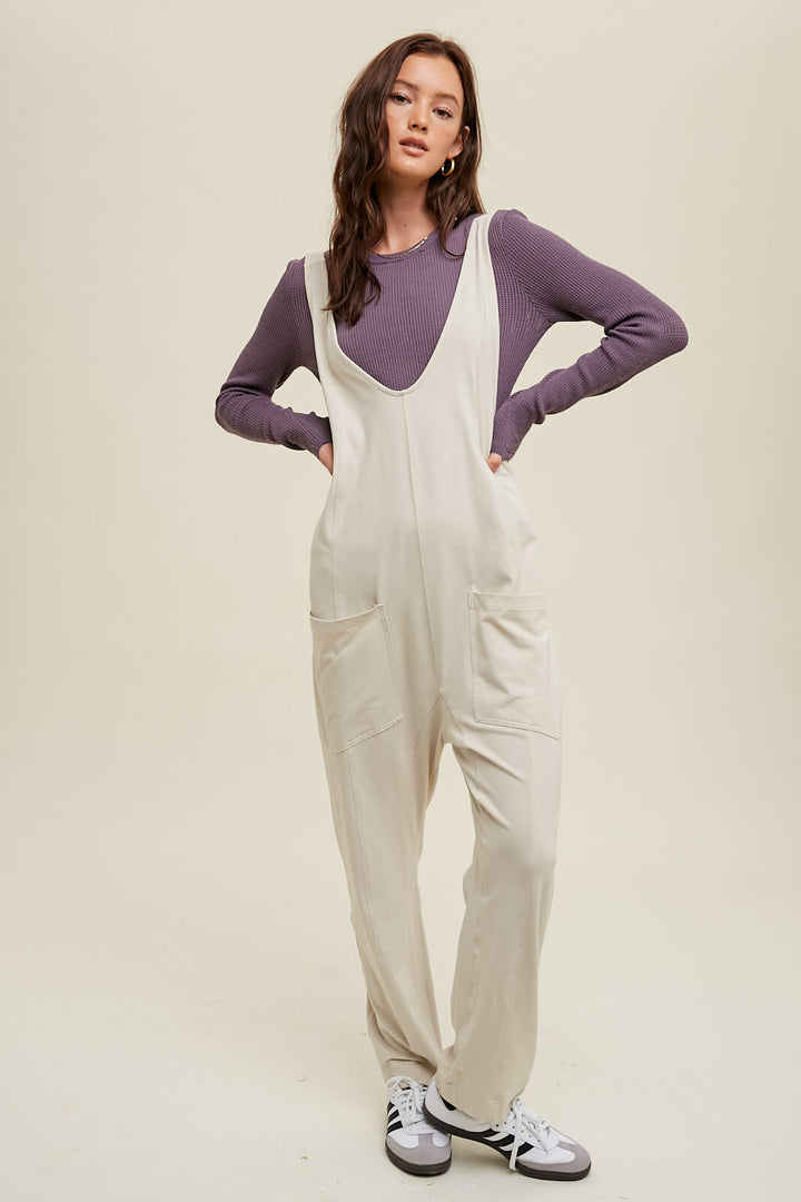 Chasing Comfort Pocketed Jumpsuit