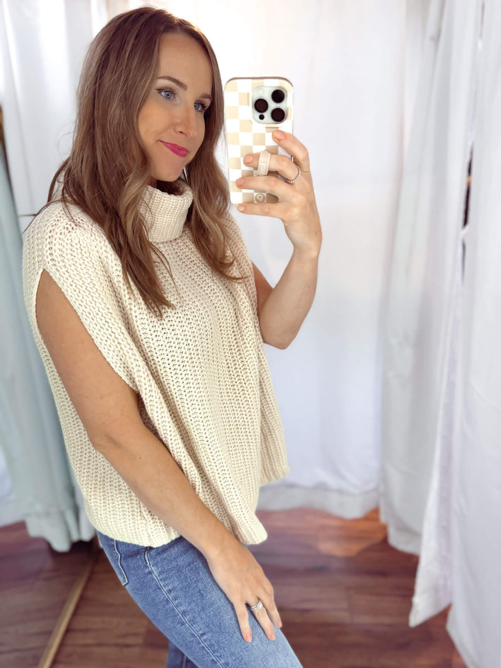 Toasty Turtleneck Sweater Top