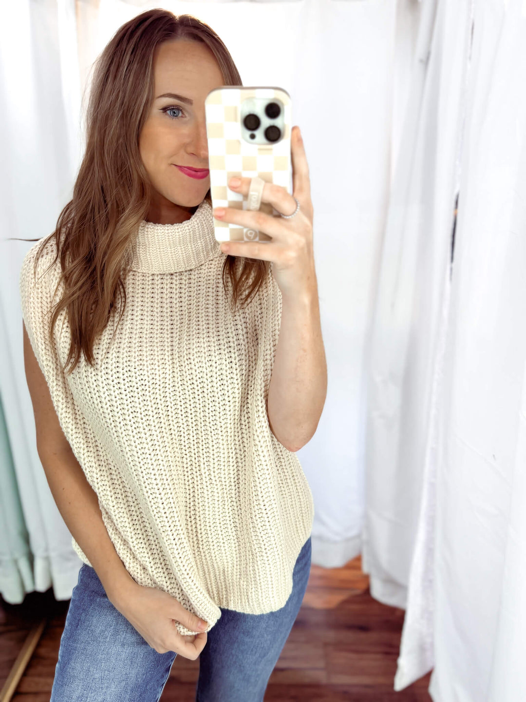 Toasty Turtleneck Sweater Top